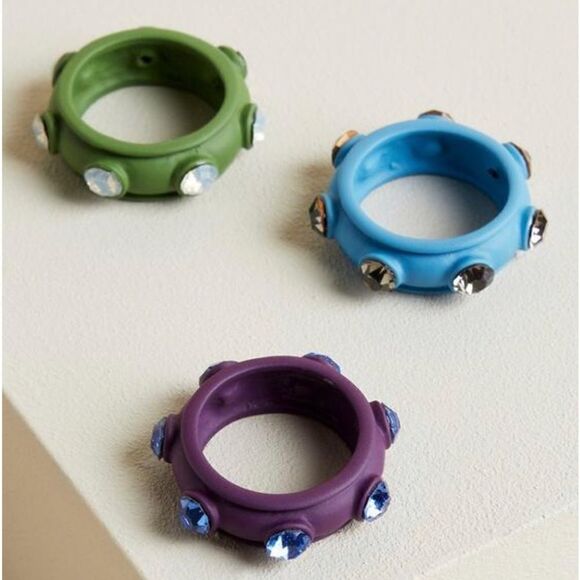 Torrid Matte Stone Ring Set - Picture 2 of 5